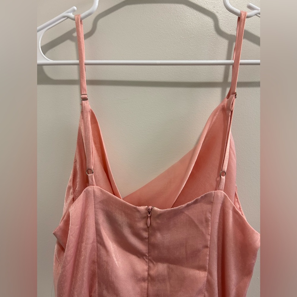 NWT Olia Clothing Here With Us Satin Mini Dress in Pink - Picture 4 of 10